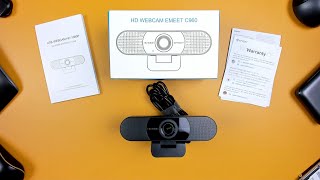 eMeet C960 1080P Webcam  Unboxing amp Review [upl. by Flory637]