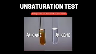 Testing alkane amp alkene with bromine water [upl. by Alair]