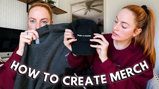 How To Create Your Own Merch  Step by step process from designing merch to pricing and returns [upl. by Dnomso639]