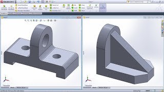 SolidWorks Practice Exercises for Beginners  5  SolidWorks Part Modeling Tutorial [upl. by Suoivatnod]