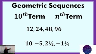 Geometric Sequence 10th Term and nth Term [upl. by Jayme]