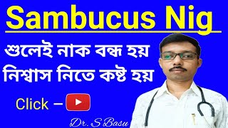 Homeopathic medicine SAMBUCUS NIGRA symptoms dose amp usages  স্যাম্বুকাস নাইগ্রা [upl. by Paget]