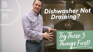 Dishwasher not Draining  Easy Fix [upl. by Soluk]