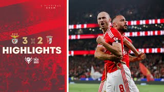 ResumoHighlights SL Benfica 32 SC Braga [upl. by Wiener]