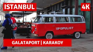 GalataportKarakoy Istanbul Valentines Day 2023 14 February Walking Tour4k UHD 60fps [upl. by Onailimixam]