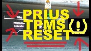 How To Reset Prius TPMS amp ReInitialize Low Tire Pressure Warning  XW50 4th Gen Toyota Prius TPMS [upl. by Selden]