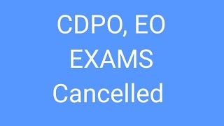 CDPO EO Exams Cancelled by TGPSC [upl. by Ydasahc460]