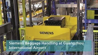 Siemens Baggage Handling at Guangzhou Int Airport T2 [upl. by Nyrad]