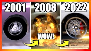 Evolution of TIRES LOGIC in GTA Games 20012022 [upl. by Ynnig]