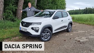 Der NEUE 2021 Dacia Spring Electric Dacias Elektromodell  Review Fahrbericht Test [upl. by Hillegass663]