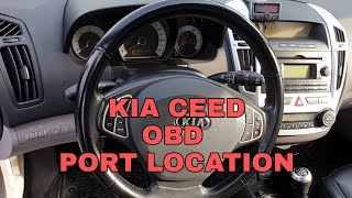 Kia Ceed Obd Diagnostic Port Location 👨‍🔧🔧 [upl. by Wilda893]