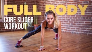 13Minute Full Body Workout Using Core Sliders Sliding Disks [upl. by Corell]