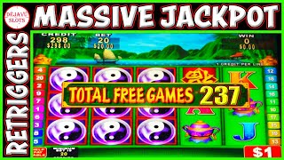 ☯ MEGA JACKPOT ☯ 40 BET ☯ CHINA SHORES HIGH LIMIT SLOT MACHINE [upl. by Esilehc]