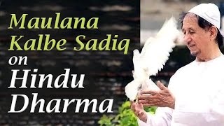 Maulana Kalbe Sadiq on Hindu Dharma at Art of Living Bangalore Ashram [upl. by Nally]