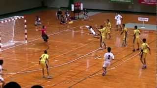 2011 第40回全国中学校ハンドボール大会 決勝戦 スーパープレー [upl. by Nwad]