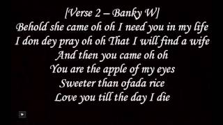 Banky W ft Chidinma All I Want Is You Lyrics [upl. by Klatt]