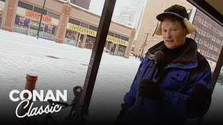 Conan Plays In The Snow  Late Night with Conan O’Brien [upl. by Suilmann]