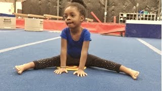 Amazing Straddles  Girls Gymnastics [upl. by Atiuqan]