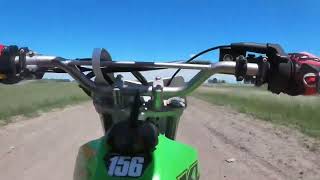 1 Lap Naracoorte MX Track  2022 Kawasaki KLX140RL  GoPro Hero 7 Silver [upl. by Demahum]