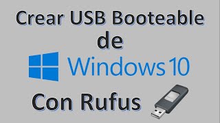 👨‍💻 Informática  Crear USB Booteable de Windows 10 con Rufus  2021  ✅ [upl. by Arimahs]