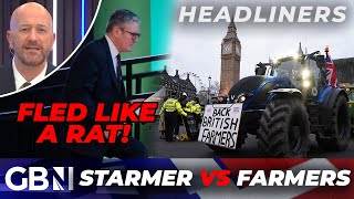 Starmer FLEES Like A RAT From Farmers At Labour Conference Amid Inheritance Tax Feud [upl. by Alaunnoif]