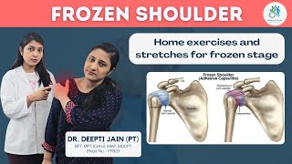 Frozen shoulderExercises and Stretches for frozen stage Adhesive capsulitisShoulder exercises [upl. by Witherspoon]