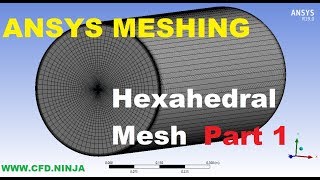 ✅ ANSYS MESHING  Hexahedral Mesh  Pipe  Part 12 [upl. by Yecrad779]