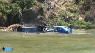 Ford Capri Perana Crash at Targa Wrest Point 2012 [upl. by Anazus]