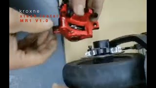 How to install the xtech caliper on an rear suspension Monorim MR1 Version 10 suspension [upl. by Betta]