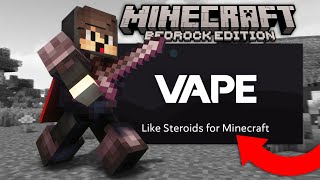 VAPE V4 Injects into Bedrock Edition  Cheating on CubeCraft MCPE [upl. by Annod859]