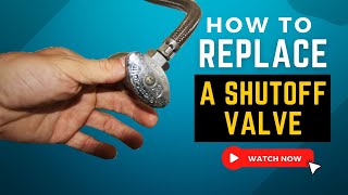 HOW TO REPLACE A WATER SHUTOFF VALVE [upl. by Larina]