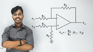 Difference amplifier Using Opamp  Subtractor   Hindi  Lec 7 [upl. by Zima]