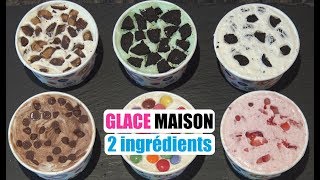 Recette glace maison 2 ingrédients facile et sans sorbetière [upl. by Nickolai]