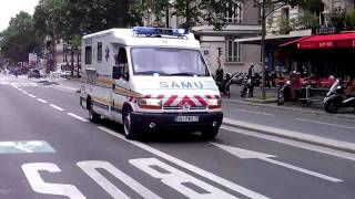 Paris Ambulance French Siren Responding [upl. by Issim]