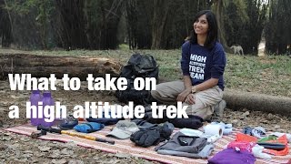 What to take on a high altitude trek  Indiahikes [upl. by Ardis743]