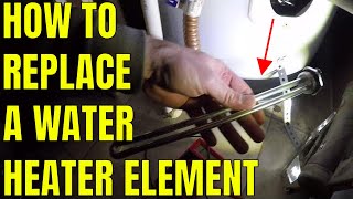 How To Replace A Water Heater Element [upl. by Shadow395]