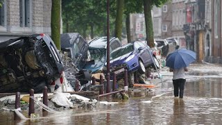 Après les inondations Liège découvre l’ampleur des dégâts [upl. by Ramso]