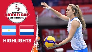 ARGENTINA vs NETHERLANDS  Highlights  Womens Volleyball World Cup 2019 [upl. by Sillert]