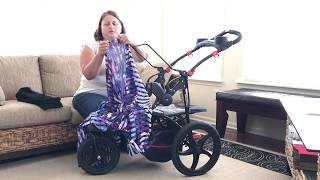 DIY Convert a Jogging Stroller into a Cart for Shopping Sports Beach etc [upl. by Seidule]