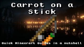 Minecraft Tutorial How to make a Fishing Rod and Carrot on a stick [upl. by Leiva]