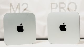 Mac Mini M2 vs M2 Pro  Unboxing Comparison Benchmarks amp Review [upl. by Elstan]