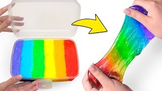 How To Make Rainbow Slime🌈💩 [upl. by Jelle676]