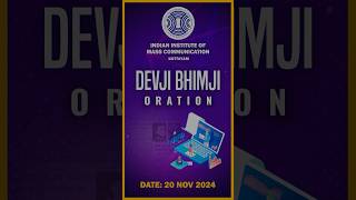 Glimpses of Devji Bhimji Oration at IIMC Kottayam iimc masscommunication [upl. by Delmor]