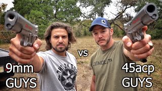 9mm Guys vs 45acp Guys [upl. by Haneekas]