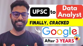 How as a Fresher he cracked a job at Google 🔥  Google apprenticeship  UPSC to Data Analyst 😲 [upl. by Aneeuqal]