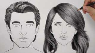 How to Draw Hair Male amp Female  Ultimate Tutorial [upl. by Aloise]