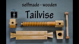 selfmade wooden Tail Vise Workbench Part III [upl. by Ribak]