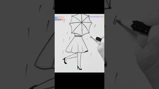 Easy girl drawing tutorial for beginners 🫠🦋 art ytshorts drawingtutorial satisfying [upl. by Nahtnahoj]