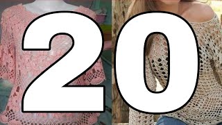 20 BLUSAS tejidas en crochet para mujer ❤️🌞 [upl. by Phylis]