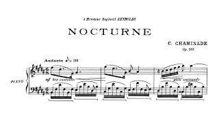 Cecile Chaminade  Nocturne in B major Op 165 audio  sheet music [upl. by Edmanda]